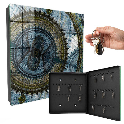 Boîte à clés decorative Mandala géométrique
