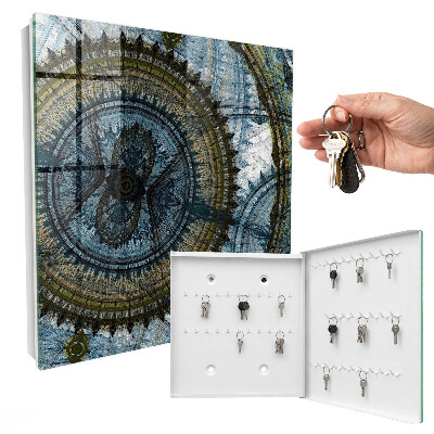 Boîte à clés decorative Mandala géométrique
