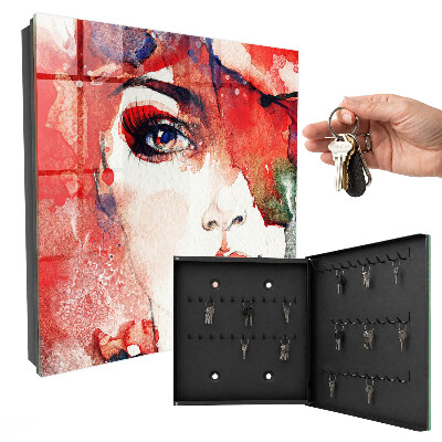 Armoire à clés murale Portrait d'une femme