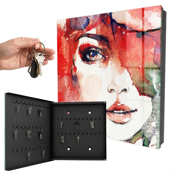 Armoire à clés murale Portrait d'une femme