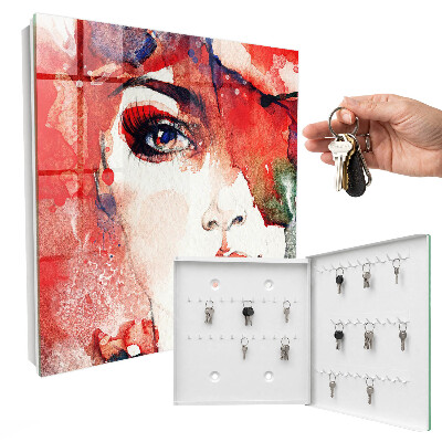 Armoire à clés murale Portrait d'une femme