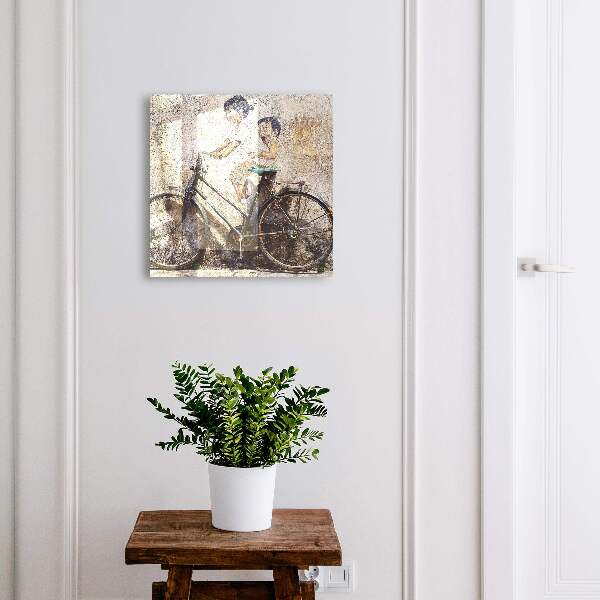Boîte à clés decorative Les enfants et le vélo