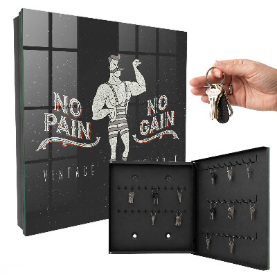 Armoire à clés murale Homme fort rétro