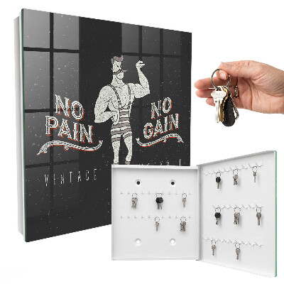Armoire à clés murale Homme fort rétro
