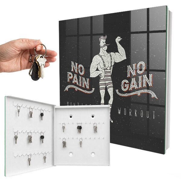 Armoire à clés murale Homme fort rétro