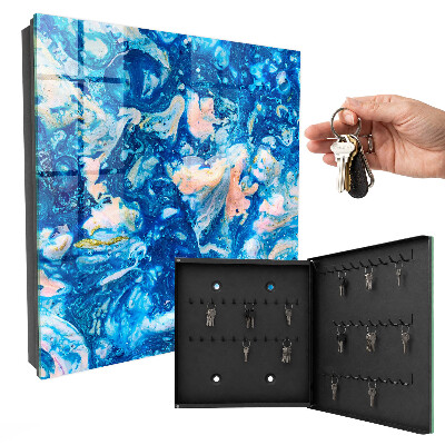 Armoire à clés murale Tourbillons colorés