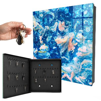 Armoire à clés murale Tourbillons colorés