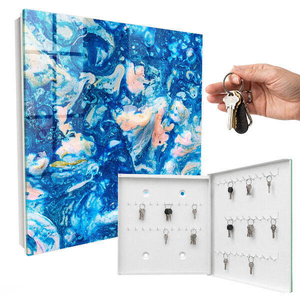 Armoire à clés murale Tourbillons colorés