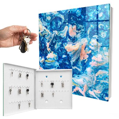Armoire à clés murale Tourbillons colorés