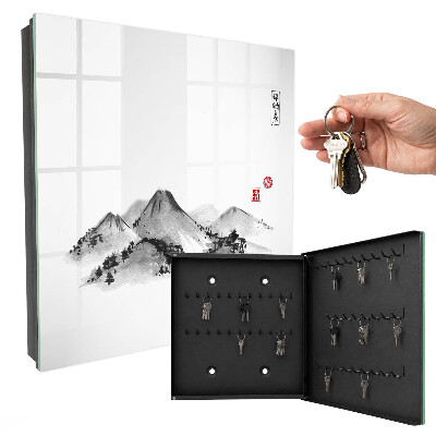 Boîte à clés decorative Montagnes japonaises