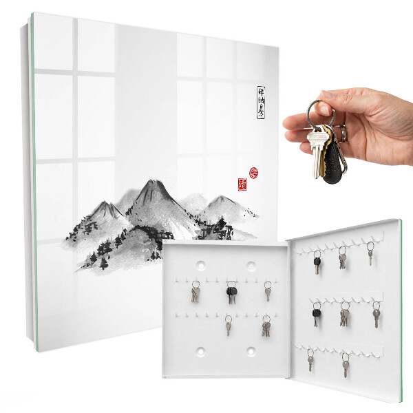 Boîte à clés decorative Montagnes japonaises