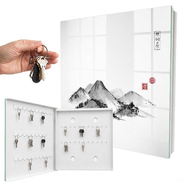 Boîte à clés decorative Montagnes japonaises