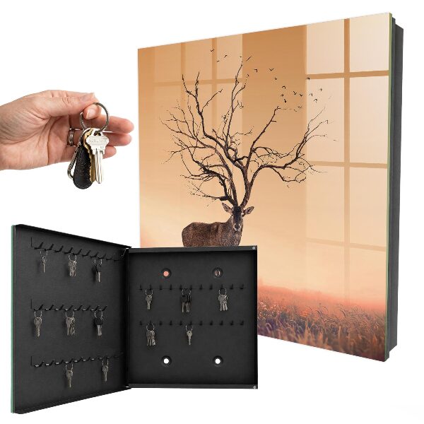 Armoire à clés murale Cerf magique