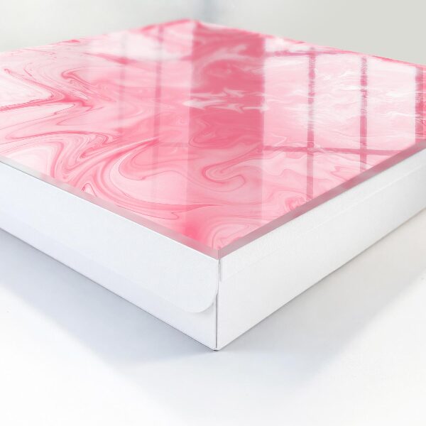 Boîte à clés decorative Mousse rose