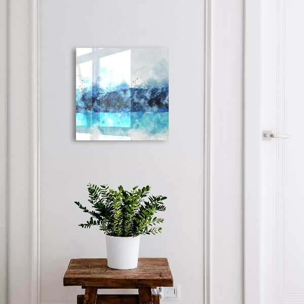 Armoire à clés murale Paysage turquoise