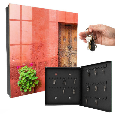 Armoire à clés murale Façade rouge