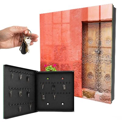 Armoire à clés murale Façade rouge
