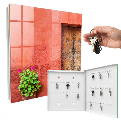 Armoire à clés murale Façade rouge