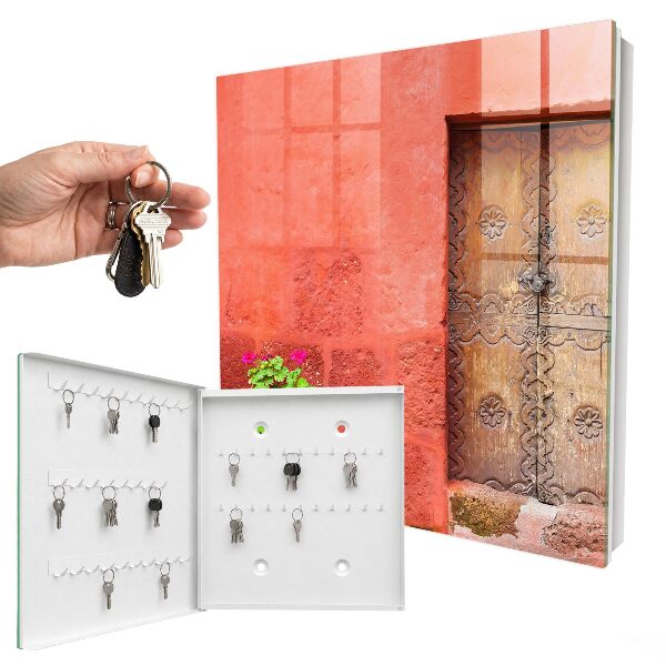 Armoire à clés murale Façade rouge