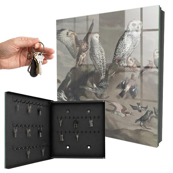 Boîte à clés decorative Oiseaux sur un rocher