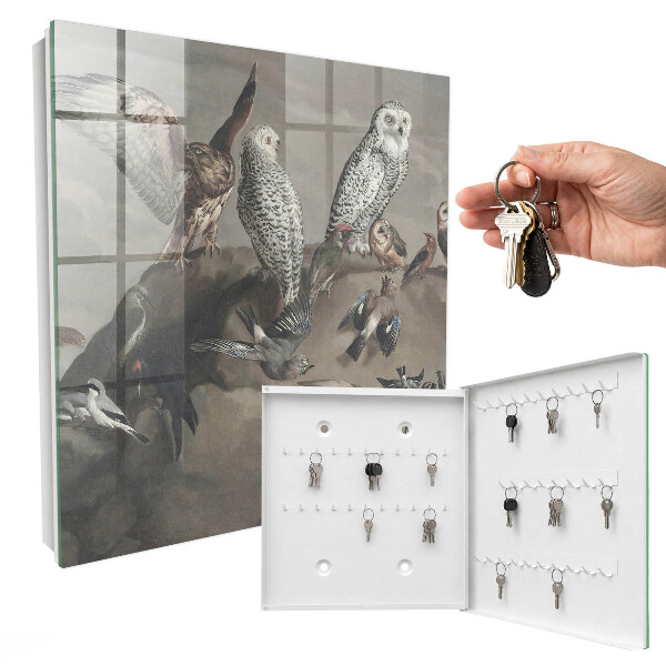 Boîte à clés decorative Oiseaux sur un rocher