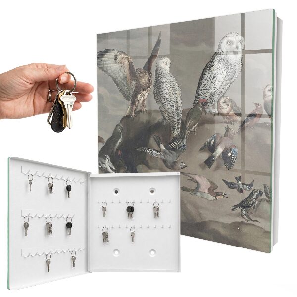 Boîte à clés decorative Oiseaux sur un rocher