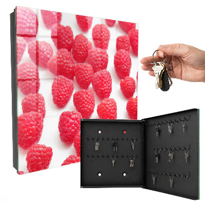 Armoire à clés murale Framboises roses