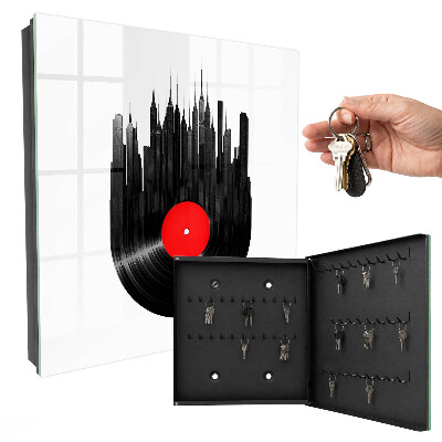 Armoire à clés murale La musique de la ville