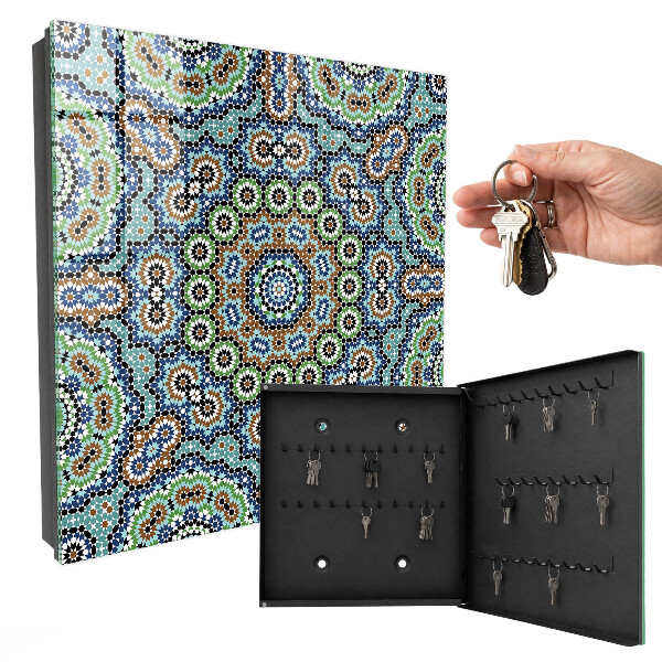 Armoire à clés murale Mosaïque de couleurs