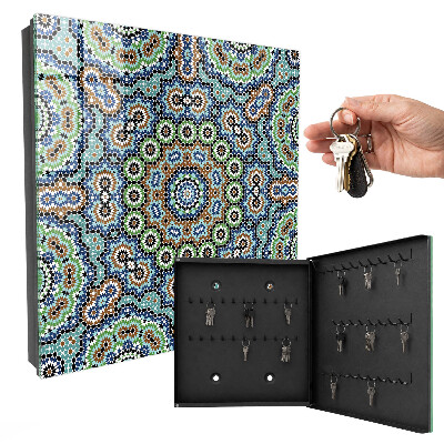 Armoire à clés murale Mosaïque de couleurs