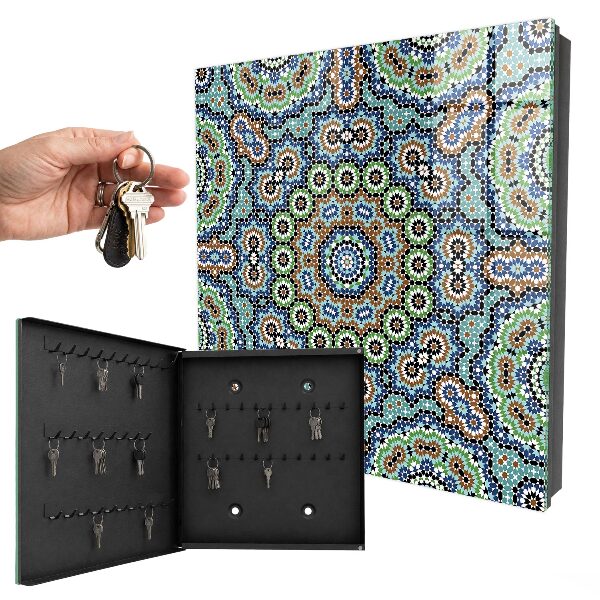 Armoire à clés murale Mosaïque de couleurs