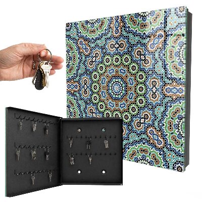 Armoire à clés murale Mosaïque de couleurs