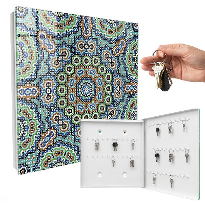 Armoire à clés murale Mosaïque de couleurs