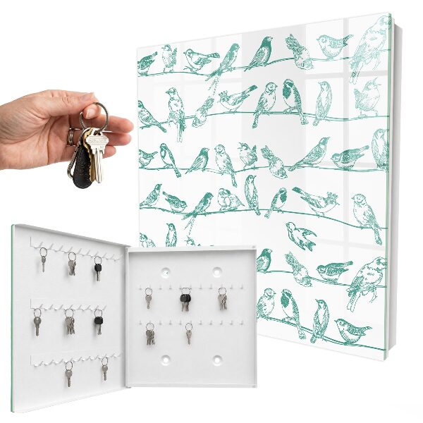 Boîte à clés decorative Oiseaux sur les branches