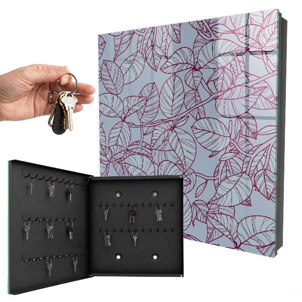 Armoire à clés murale Feuilles de vigne