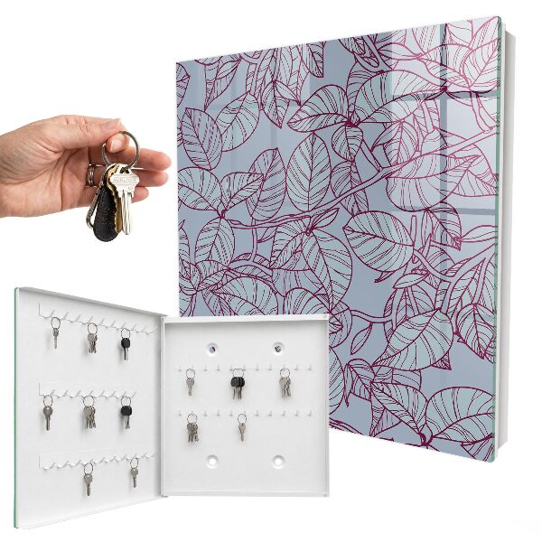 Armoire à clés murale Feuilles de vigne