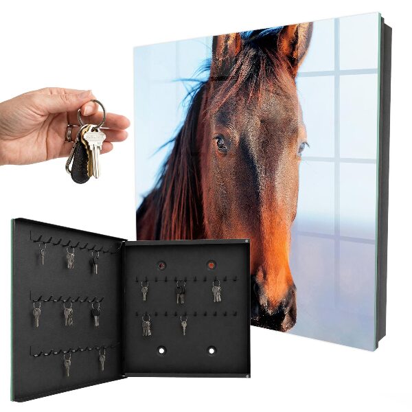 Armoire à clés murale Portrait d'un cheval