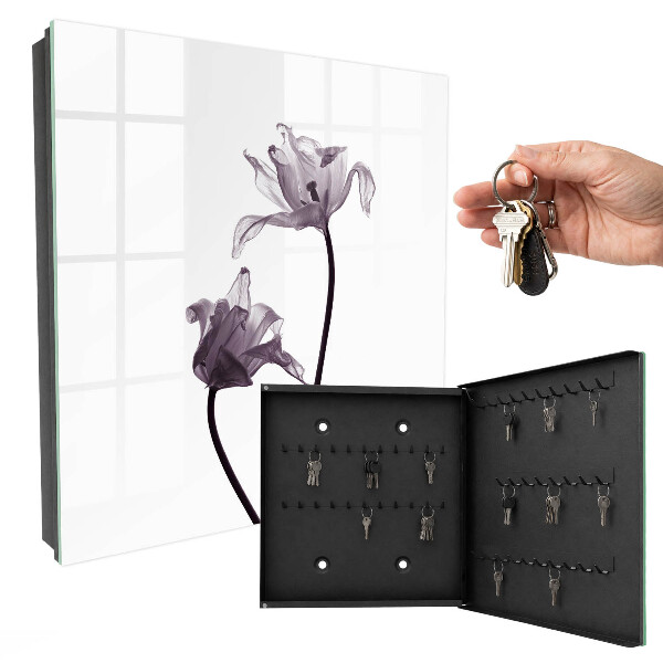 Boîte à clés decorative Fleurs minimalistes