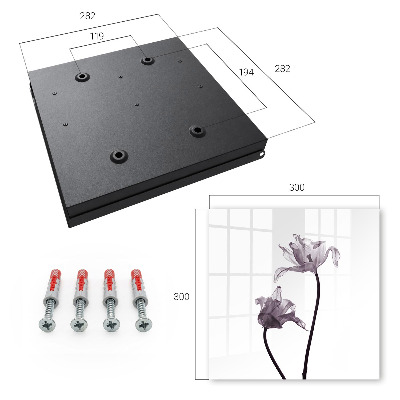 Boîte à clés decorative Fleurs minimalistes