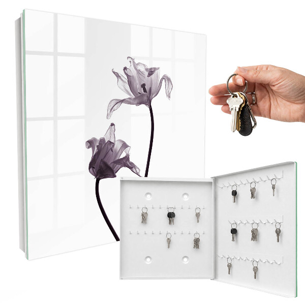 Boîte à clés decorative Fleurs minimalistes