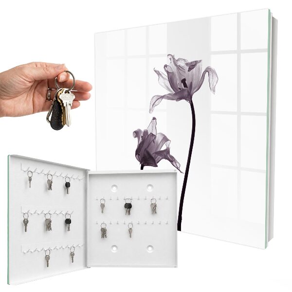 Boîte à clés decorative Fleurs minimalistes
