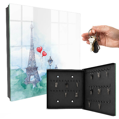 Armoire à clés murale Paysage parisien