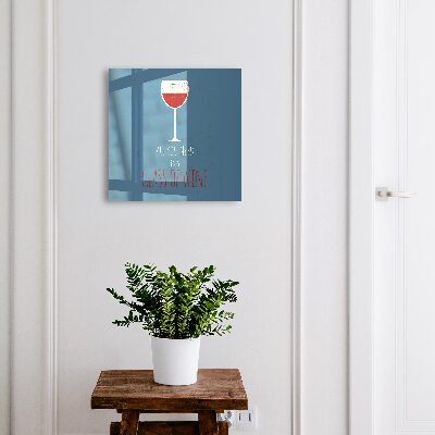 Boîte à clés decorative Un verre de vin