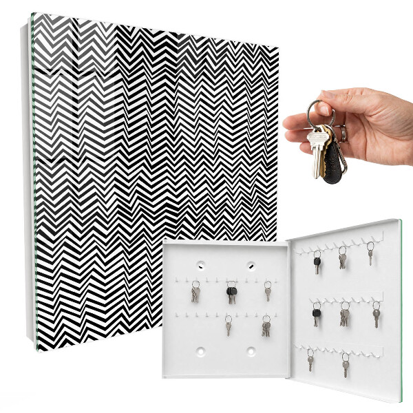 Armoire à clés murale Zigzags dynamiques