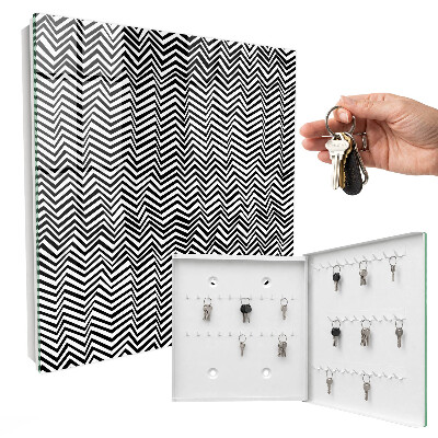 Armoire à clés murale Zigzags dynamiques