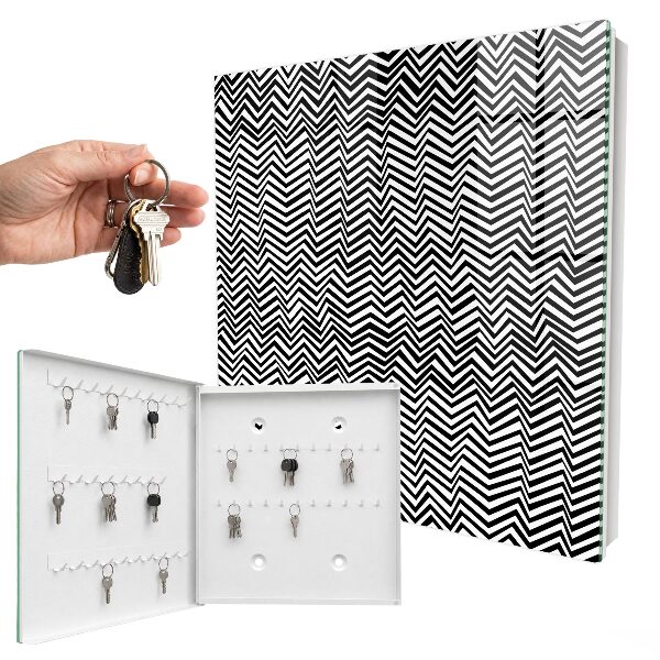 Armoire à clés murale Zigzags dynamiques