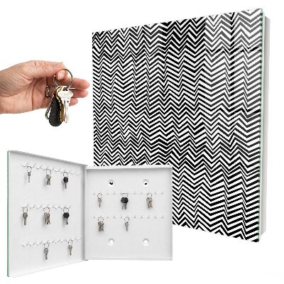 Armoire à clés murale Zigzags dynamiques
