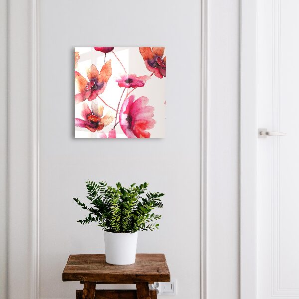 Boîte à clés decorative Fleurs à l'aquarelle