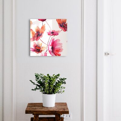 Boîte à clés decorative Fleurs à l'aquarelle