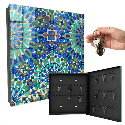 Boîte à clés decorative Mosaïque géométrique
